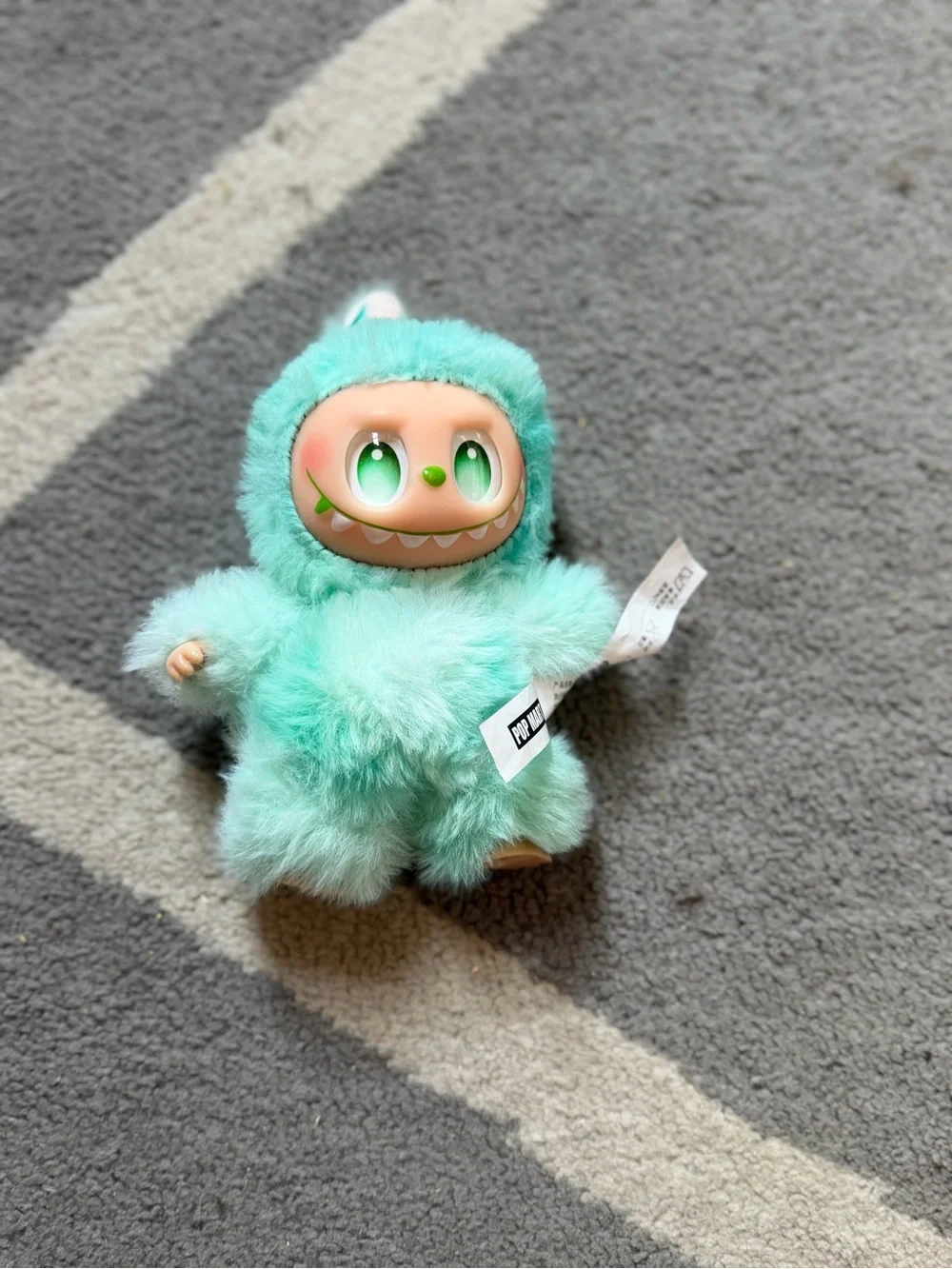 Plush Small Pet Toy Keychain - Mint and Peach Lafufu Big Into Energy Collection